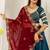 teal rayon printed gota patti circular lehenga Lehenga Choli for Navratri - full stitched free size