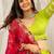 parrot green rayon printed gota patti circular lehenga Lehenga Choli for Navratri - full stitched free size