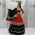 black cotton-poly printed mirror work circular lehenga Lehenga Choli for Navratri