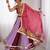 light purple rayon embroidered mirror work circular lehenga Lehenga Choli for Navratri - full stitched free size