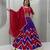 purple cotton-poly printed zari work circular lehenga Lehenga Choli for Navratri
