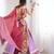 light purple rayon embroidered mirror work circular lehenga Lehenga Choli for Navratri - full stitched free size
