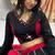 black cotton-poly embroidered mirror work circular lehenga Lehenga Choli for Navratri