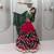 rani pink cotton-poly printed mirror work circular lehenga Lehenga Choli for Navratri
