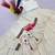 off white cotton-poly plain hand embroidery circular lehenga Lehenga Choli for Navratri