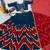 dark blue cotton-poly printed zari work circular lehenga Lehenga Choli for Navratri