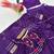purple cotton-poly plain hand embroidery circular lehenga Lehenga Choli for Navratri