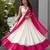 white cotton-poly plain mirror work circular lehenga Lehenga Choli for Navratri