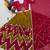 dark mustard rayon printed mirror work circular lehenga Lehenga Choli for Navratri