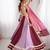 light purple rayon embroidered mirror work circular lehenga Lehenga Choli for Navratri - full stitched free size