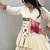 off white cotton-poly plain hand embroidery circular lehenga Lehenga Choli for Navratri