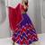 purple cotton-poly printed zari work circular lehenga Lehenga Choli for Navratri