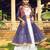 blue cotton-poly plain bandhej circular lehenga Lehenga Choli for Navratri- free size