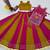 pink silk blend plain thread work circular lehenga Lehenga Choli for Navratri