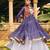 blue cotton-poly plain bandhej circular lehenga Lehenga Choli for Navratri- free size