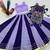 purple silk blend plain thread work circular lehenga Lehenga Choli for Navratri