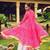 pink cotton-poly plain bandhej circular lehenga Lehenga Choli for Navratri- free size