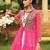 pink cotton-poly plain bandhej circular lehenga Lehenga Choli for Navratri- free size