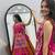 pink silk blend plain thread work circular lehenga Lehenga Choli for Navratri