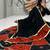 black cotton-poly embroidered mirror work circular lehenga Lehenga Choli for Navratri