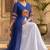 white rayon plain patch work a line lehenga Lehenga Choli for Navratri