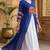 white rayon plain patch work a line lehenga Lehenga Choli for Navratri