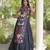 black cotton-poly plain thread work circular lehenga Lehenga Choli for Navratri