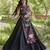 black cotton-poly plain thread work circular lehenga Lehenga Choli for Navratri