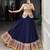 violet rayon printed patch work circular lehenga Lehenga Choli for Navratri