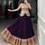 purple rayon printed patch work circular lehenga Lehenga Choli for Navratri