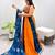 orange cotton-poly plain gota patti circular lehenga Lehenga Choli for Navratri- free size