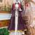 purple cotton-poly plain bandhej circular lehenga Lehenga Choli for Navratri- free size