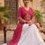 white rayon plain patch work a line lehenga Lehenga Choli for Navratri