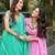 green georgette printed bandhej circular lehenga Lehenga Choli for Navratri