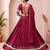 Navratri Maroon Cotton Poly Plain Lehenga Choli