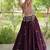 Navratri Violet Cotton Poly Embroidered Lehenga Choli