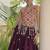 Navratri Violet Cotton Poly Embroidered Lehenga Choli