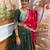 Navratri Dark Green Rayon Embroidered Lehenga Choli - full stitched free size