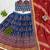 blue crepe printed digital print circular lehenga Lehenga Choli for Navratri - full stitched free size