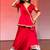 red silk blend plain zari circular lehenga Lehenga Choli for Navratri