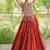 Navratri Orange Cotton Poly Embroidered Lehenga Choli