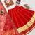 red rayon plain digital print circular lehenga Lehenga Choli for Navratri - full stitched free size