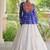 Navratri White Cotton Poly Plain Lehenga Choli