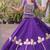 Navratri Purple Silk Blend Printed Lehenga Choli