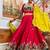 Navratri Rani Pink Rayon Embroidered Lehenga Choli - full stitched free size
