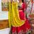 Navratri Rani Pink Rayon Embroidered Lehenga Choli - full stitched free size