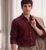 Men's Plain Dark Maroon Spread Collar Cotton Blended Casual Wear Shirt