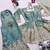 Teal Fendy Satin Silk Embroidery Party Salwar Suit