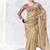 chiku silk blend designer border festive wear saree 