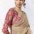 chiku silk blend designer border festive wear saree 